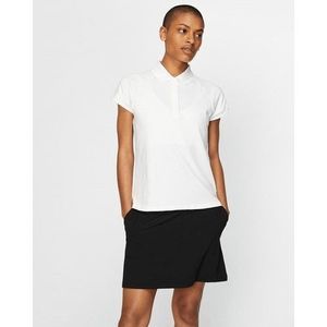 📦 NEW Women's Small NIKE Dri-FIT UV Cap Sleeve Golf Polo Shirt White AR4262-100